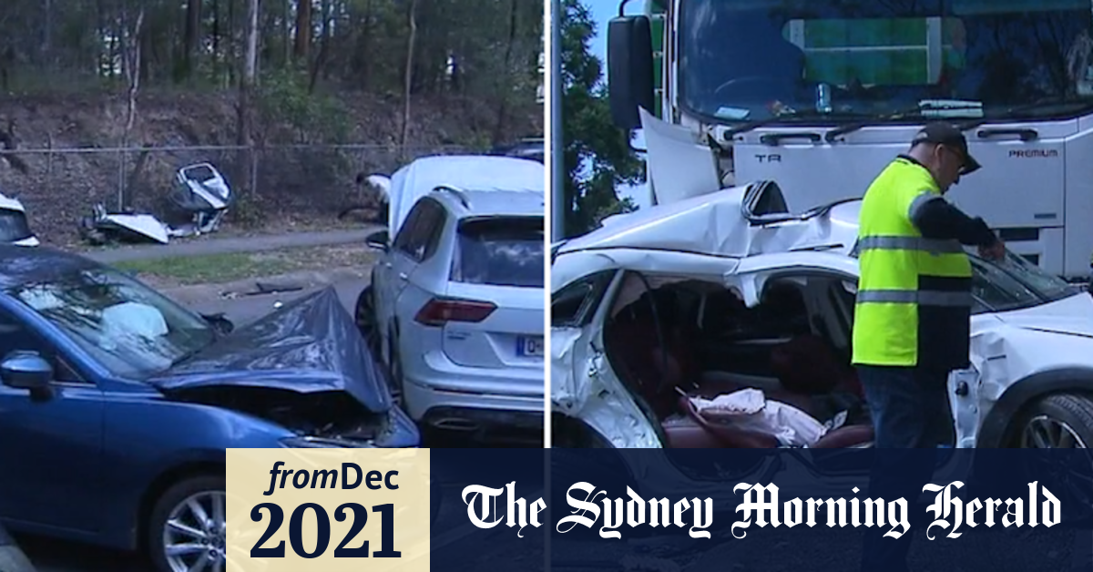 Video Driver critical after sixvehicle crash in Brisbane